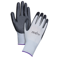 Gants l&eacute;gers enduits et respirants, 6/T-petit, R&ecirc;vetement Mousse de nitrile, Calibre 13, Enveloppe en Polyester Duraquip Inc