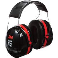 Peltor Optime 105 Series Earmuffs, Headband, 30 NRR dB Duraquip Inc