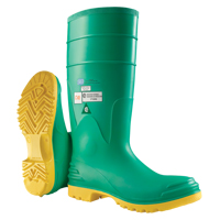 Bottes aux genoux Hazmax 16", PVC, Embout Acier, Pointure 14, Semelle R&eacute;sistant aux perforations Duraquip Inc