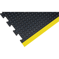 Tapis antifatigue en d&ocirc;me, &agrave; bulles, 3' x 4' x 1/2", Noir, Caoutchouc Duraquip Inc