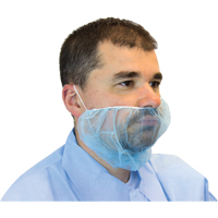 Disposable Beard Covers, Polypropylene, Blue Duraquip Inc
