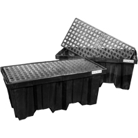 Nestable Spill Pallets, 66 US gal. Spill Capacity, 51" x 26" x 21" Duraquip Inc