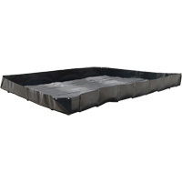 Economy Berms, 119 gal. Capacity, 4' W x 4' L x 12" H, L-Bracket Duraquip Inc