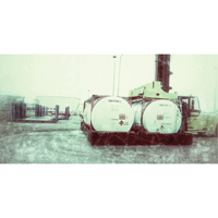 Single ISO Tank Berm, 3590 gal. Capacity, 24' W x 10' L x 24" H, L-Bracket Duraquip Inc