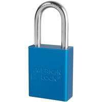 American Lock&reg; Safety Padlocks, Blue, Keyed Alike, Aluminum, 1-1/2" Width Duraquip Inc