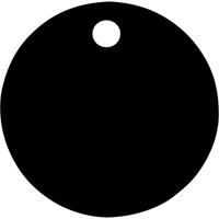 &eacute;tiquettes vierges, Aluminium, 1,5" dia. Duraquip Inc