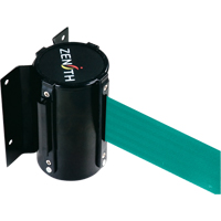 Barri&egrave;re &agrave; fixation murale, Acier, Fixation par vis, 7', Ruban Vert Duraquip Inc