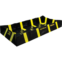 QuickBerm&reg; Containment Berm with Inside Wall Supports, 175 US gal. Capacity, 4' W x 6' L x 12" H, Snap-Up Bracket Duraquip Inc