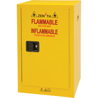 Flammable Storage Cabinet, 12 gal., 1 Door, 23" W x 35" H x 18" D Duraquip Inc