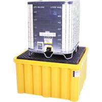 Ultra-IBC Spill Pallet&reg; with Drain, 400 US gal. Spill Capacity, 58.75" x 58.75" x 33" Duraquip Inc