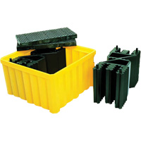 Ultra-IBC Spill Pallet&reg; with Drain, 400 US gal. Spill Capacity, 58.75" x 58.75" x 33" Duraquip Inc