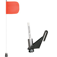 Safety Whip&reg; Light-Duty Whips, Window Mount, 5' High, Orange Duraquip Inc