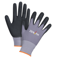 ZX-1 Premium Touchscreen Compatible Gloves, 7/Small, Nitrile/Foam Nitrile Coating, 15 Gauge, Nylon Shell Duraquip Inc