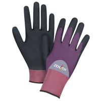 Gants enduits de premi&egrave;re qualit&eacute; ZX-2, 10/T-Grand, R&ecirc;vetement Nitrile/Mousse de nitrile, Calibre 18, Enveloppe en Nylon Duraquip Inc