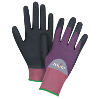 Gants enduits de premi&egrave;re qualit&eacute; ZX-2, 11/2T-Grand, R&ecirc;vetement Nitrile/Mousse de nitrile, Calibre 18, Enveloppe en Nylon Duraquip Inc