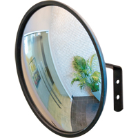 Miroir convexe avec support, Intérieur/Extérieur, Diamètre 12" SDP505 | Duraquip Inc