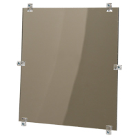 Miroir plat, 12" ha x 12" la, Non encadré SDP510 | Duraquip Inc