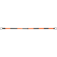 Retractable Cone Bar, 7' 5" Extended Length, Black/Orange Duraquip Inc