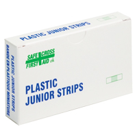 Bandages en bandes Juniors, Rectangulaire/carr&eacute;e, 1-1/2", Plastique, Non st&eacute;rile Duraquip Inc