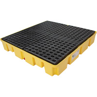 Poly-Slim-Line Spill Pallet without Drain, 66 US gal. Spill Capacity, 49" x 49" x 8.75" Duraquip Inc