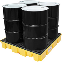 Poly-Slim-Line Spill Pallet without Drain, 66 US gal. Spill Capacity, 49" x 49" x 8.75" Duraquip Inc