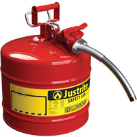 AccuFlow Safety Cans, Type II, Steel, 5 US gal., Red, FM Approved/UL/ULC Listed Duraquip Inc