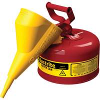 Safety Cans, Type I, Steel, 1 US gal., Red, FM Approved/UL/ULC Listed Duraquip Inc