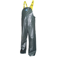 Journeyman&reg; Bib Pants, 4X-Large, Polyester/PVC, Green Duraquip Inc