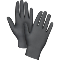 Gants jetables en paquets pour distributeur, 2T-Grand, Nitrile, 5 mils, Sans poudre, Noir Duraquip Inc