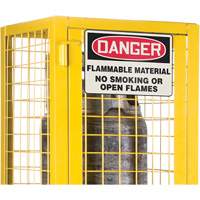 Armoire de s&eacute;curit&eacute; pour cylindres de gaz conforme aux normes de la CSA, nbre de bouteilles: 2, 17" , 17" , 69" , Jaune Duraquip Inc