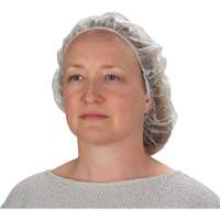 Bonnets bouffants non tiss&eacute;s, Polypropyl&egrave;ne, 21"/Grand, Blanc Duraquip Inc