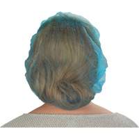 Bonnets bouffants non tiss&eacute;s, Polypropyl&egrave;ne, 21"/Grand, Bleu Duraquip Inc