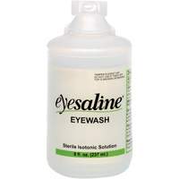 Saline Eyewash Bottles, Full Bottle, 8 oz. Duraquip Inc