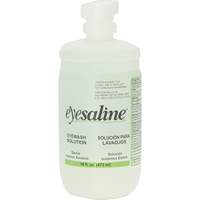 Saline Eyewash Bottles, Full Bottle, 16 oz. Duraquip Inc
