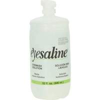 Saline Eyewash Bottles, Full Bottle, 32 oz. Duraquip Inc