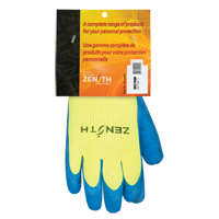 Gants haute visibilit&eacute; doubl&eacute;s d'acrylique de caoutchouc naturel, 9, R&ecirc;vetement Latex de caoutchouc, Calibre 7, Enveloppe en Acrylique Duraquip Inc