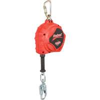 Rebel Self Retracting Lifeline, 33', Galvanized Steel, Swivel Duraquip Inc