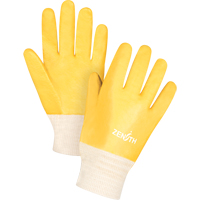 Rough-Finish Chemical-Resistant Gloves, Size 9, 10" L, PVC, Interlock Inner Lining, 47-mil Duraquip Inc
