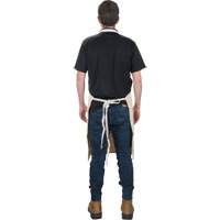 Apron, Cotton, 36" L x 29" W, Natural Duraquip Inc