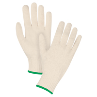 Gants en tricot d'usage standard, Poly/coton, Calibre 7, Moyen Duraquip Inc