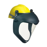 Uvex&reg; Bionic Faceshield with Hardhat Adapter, Polycarbonate Duraquip Inc