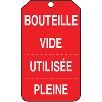 &eacute;tiquettes de s&eacute;curit&eacute; d'inspection et de contr&ocirc;le de l'&eacute;tat de l'&eacute;quipement, Papier cartonn&eacute;, 3-3/8" la x 5-7/8" h, Français Duraquip Inc