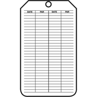 &eacute;tiquettes de s&eacute;curit&eacute; d'inspection et de contr&ocirc;le de l'&eacute;tat de l'&eacute;quipement, Papier cartonn&eacute;, 3-1/8" la x 5-7/8" h, Français Duraquip Inc
