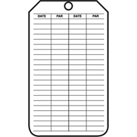 &eacute;tiquettes de s&eacute;curit&eacute; d'inspection et de contr&ocirc;le de l'&eacute;tat de l'&eacute;quipement, Papier cartonn&eacute;, 3-1/8" la x 5-7/8" h, Français Duraquip Inc