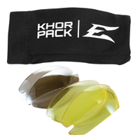 Khor Safety Glasses Replacement Lenses, Anti-Fog/Anti-Scratch, Clear, Khor Duraquip Inc