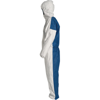 Hooded Coveralls, 4X-Large, Blue/White, Tyvek&reg; 400 D Duraquip Inc