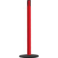 Syst&egrave;me Advance TensaBarrier - Poteau r&eacute;cepteur, Hauteur de 36", Rouge Duraquip Inc