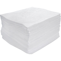 Premium Meltblown Sorbent Pads, Oil Only, 15" x 17", 25 gal. Absorbancy Duraquip Inc