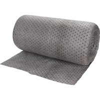 Premium Bonded Sorbent Rolls, Heavyweight, 150' L x 30" W, 50 gal. Absorbancy Duraquip Inc