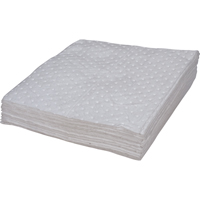 Feuilles absorbantes li&eacute;es de premi&egrave;re qualit&eacute;, Huile seulement, 15" x 17", 8 gal. d'absorption Duraquip Inc